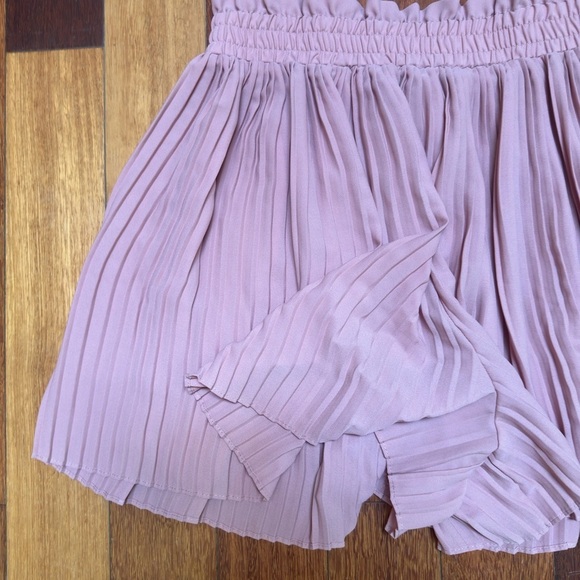ZARA | Pink blush pleated skort size large fits med - Picture 4 of 7